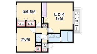 明石駅 バス14分  生田下車：停歩4分 2階の物件間取画像